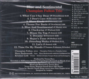 Champian Fulton Trio ‎– Blue And Sentimental