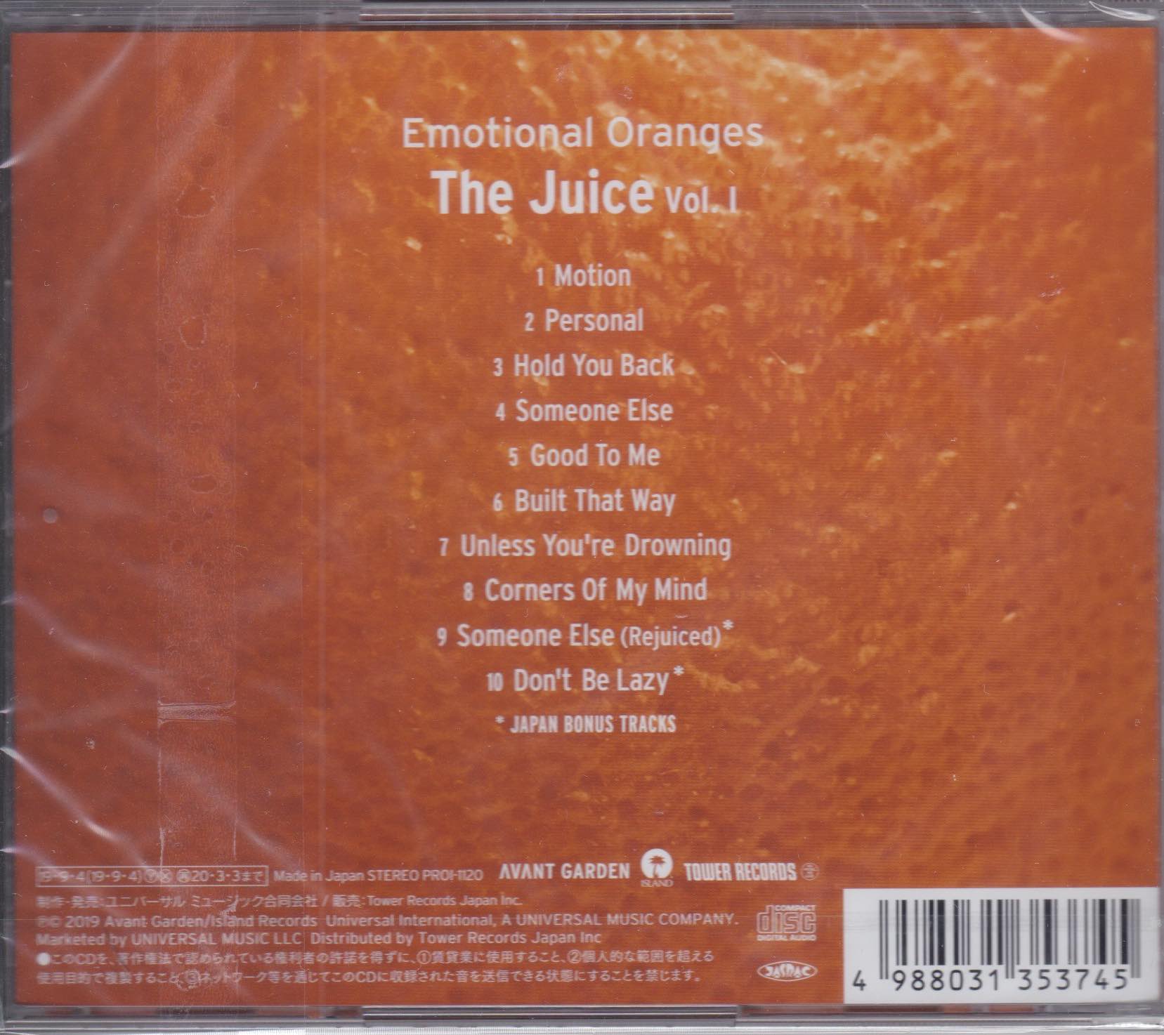 Emotional Oranges ‎– The Juice Vol. 1
