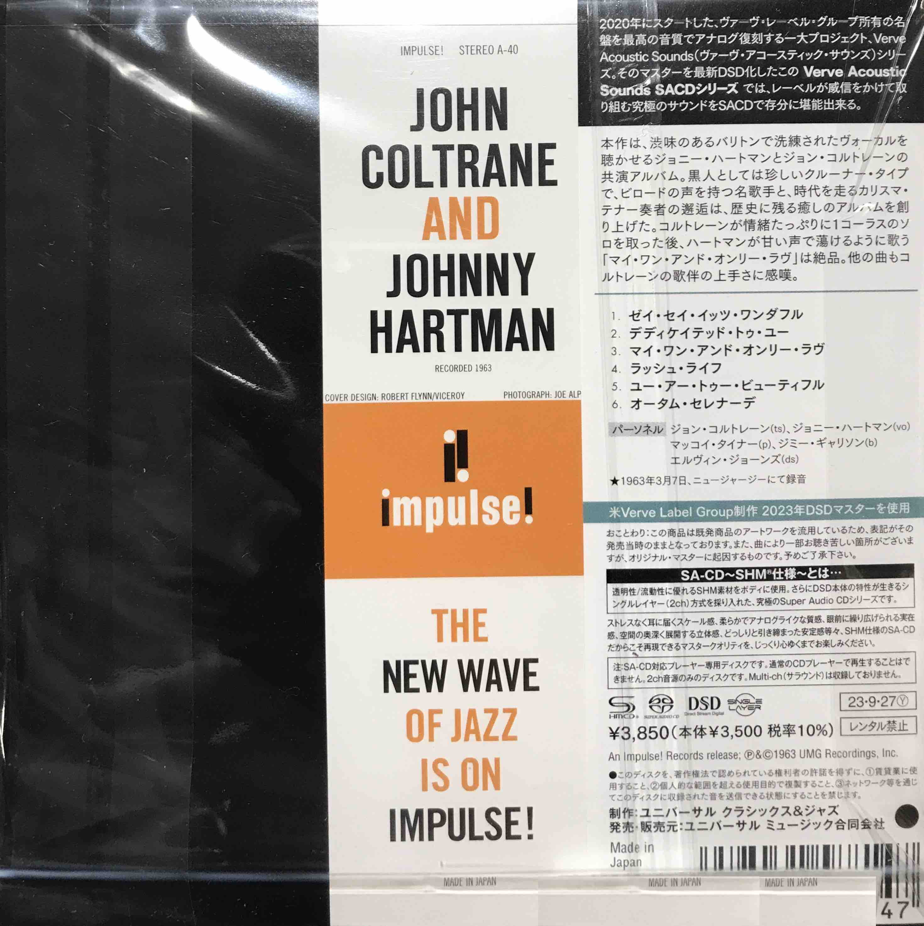 John Coltrane And Johnny Hartman ‎– John Coltrane And Johnny Hartman