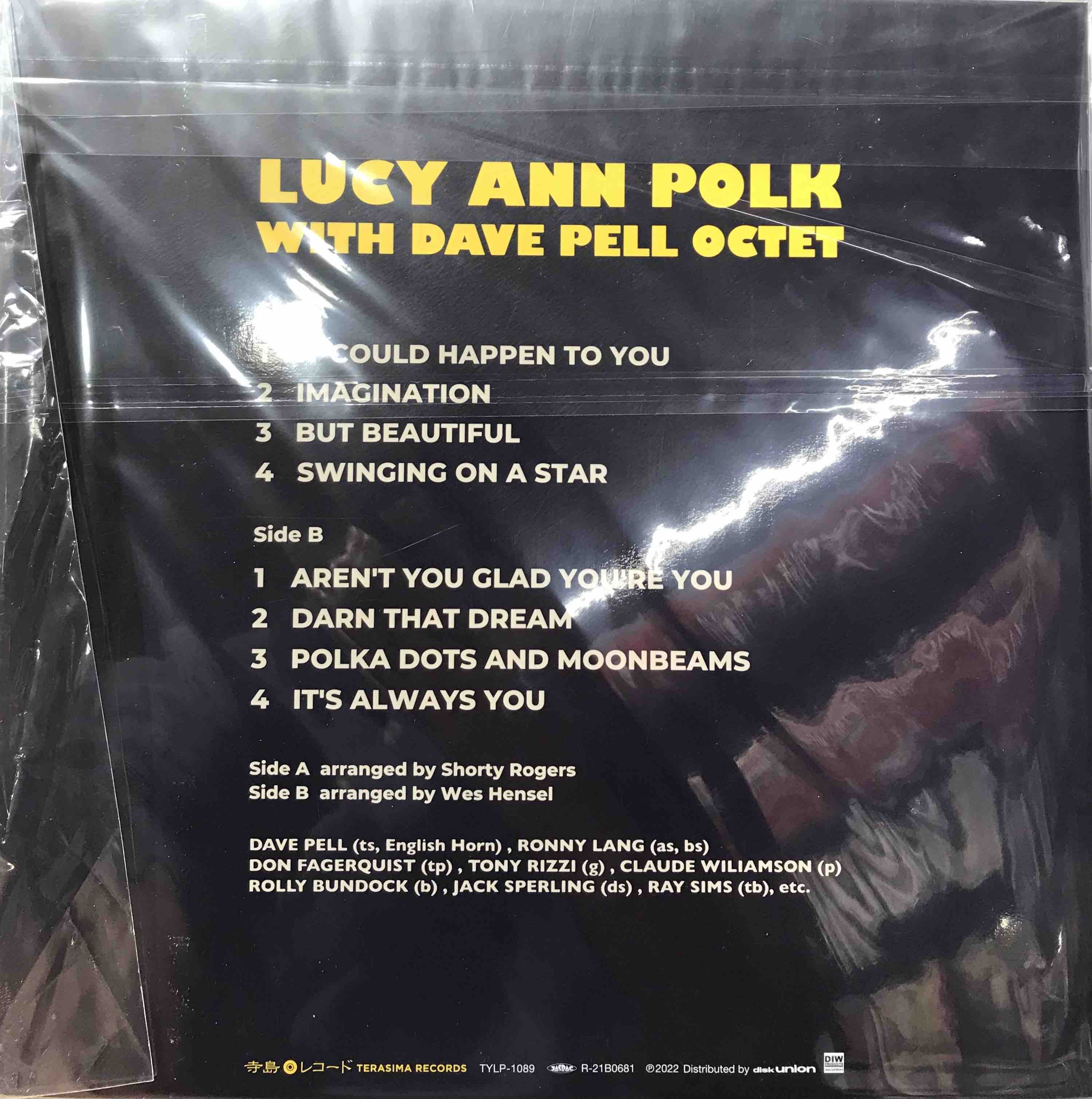 Lucy Ann Polk With The Dave Pell Octet ‎– Sings With The Dave Pell Octet Songs By Jimmy Van Heusen