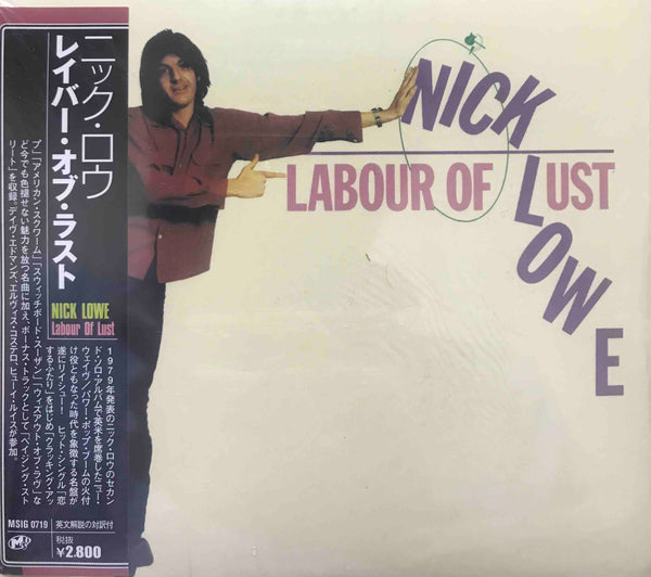 美品帯付国内盤Nick Lowe Labour of Lust パブロック