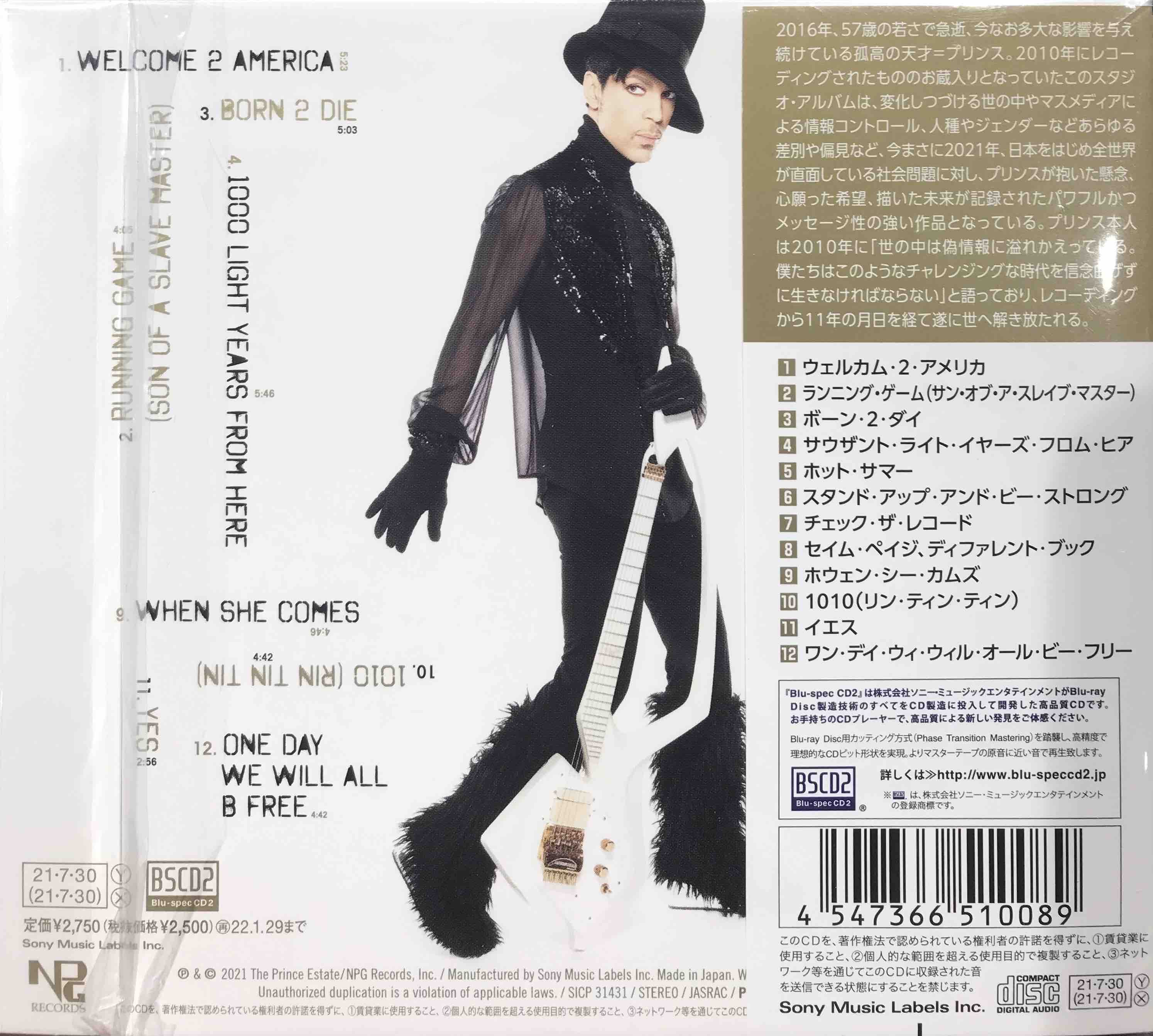 Prince ‎– Welcome 2 America