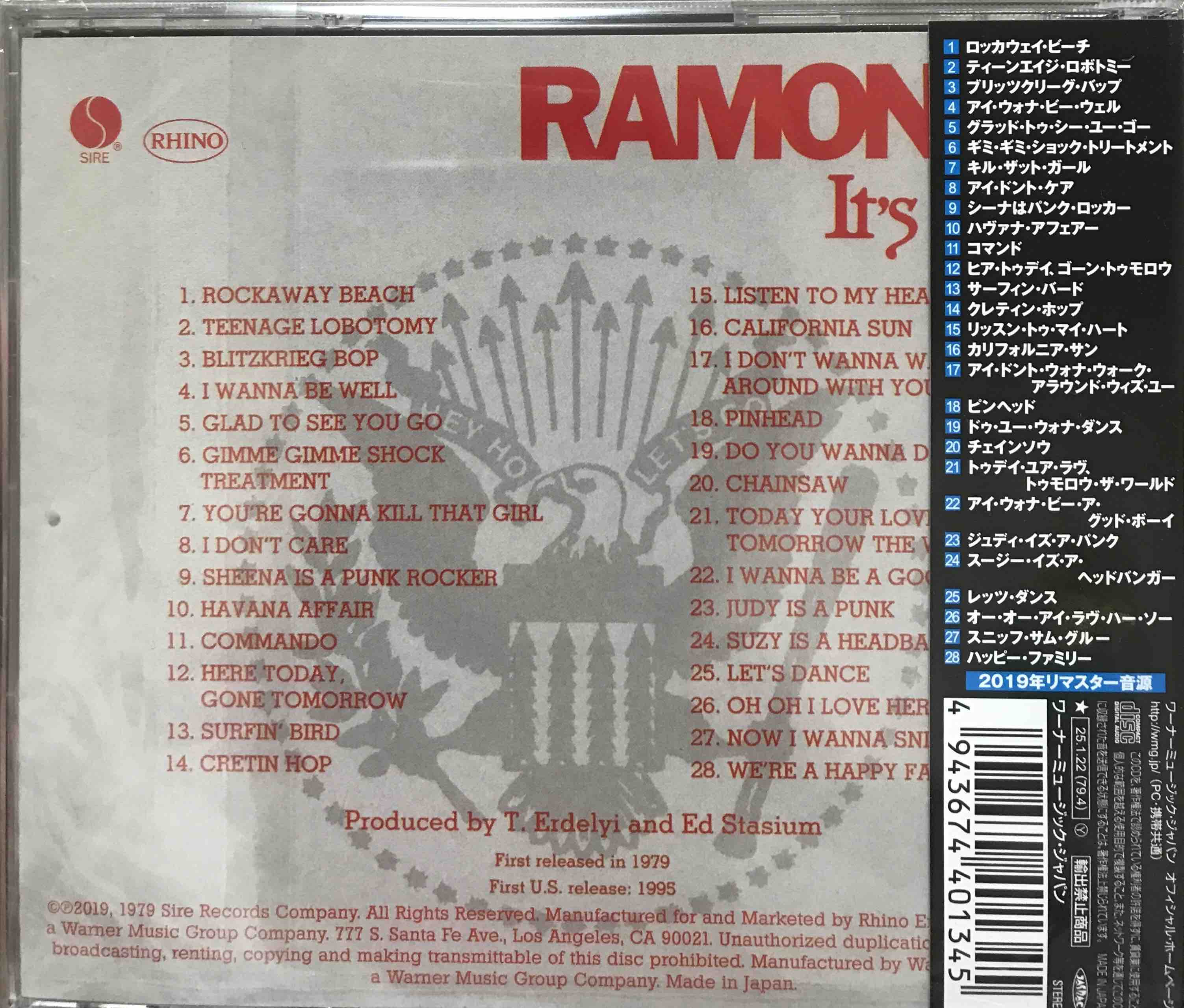 Ramones ‎– It's Alive