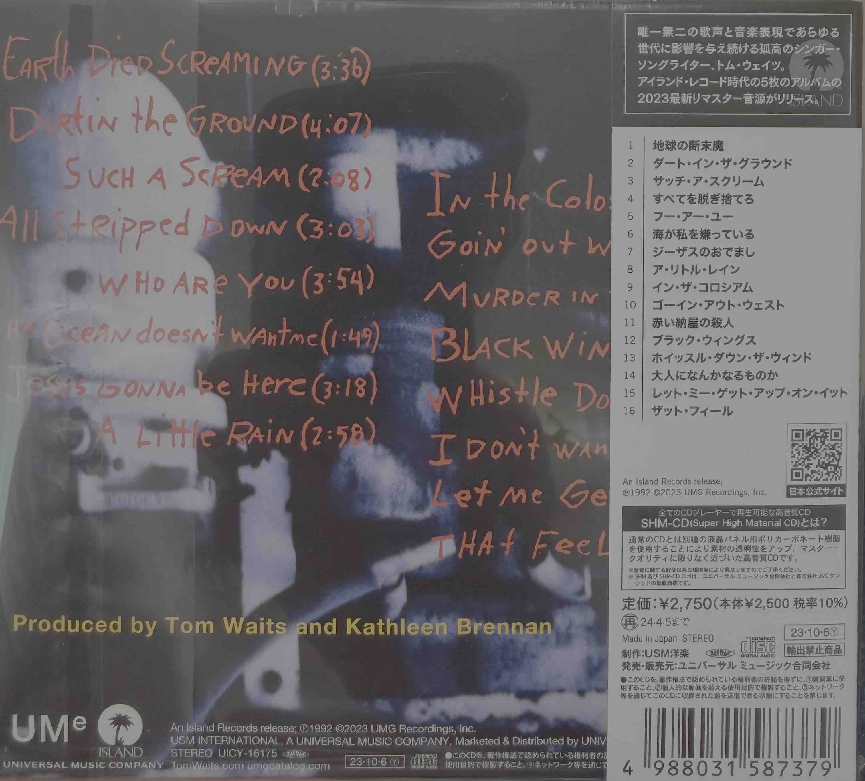 Tom Waits ‎– Bone Machine – Surface Records