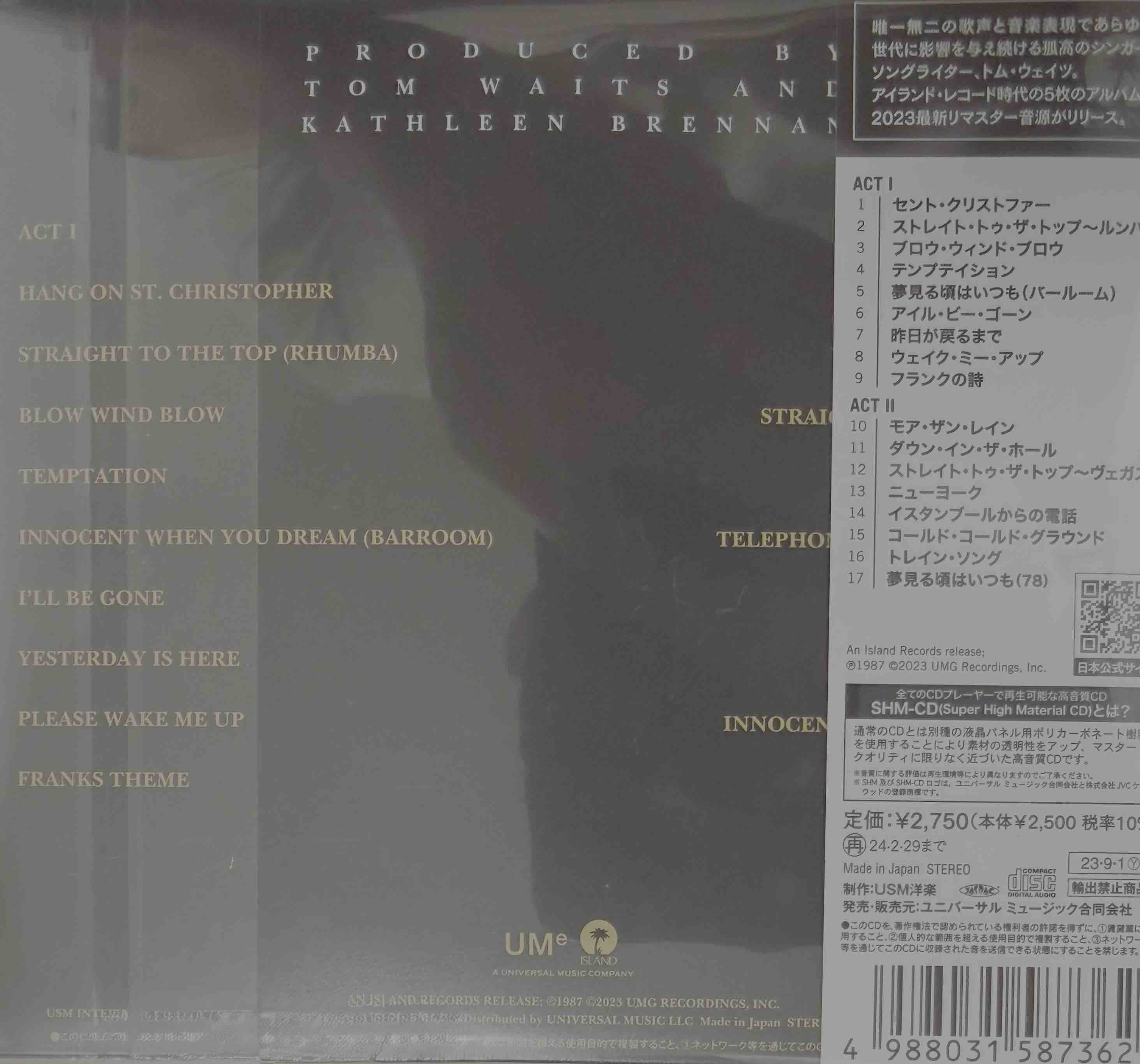 Tom Waits ‎– Franks Wild Years – Surface Records