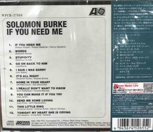 Solomon Burke ‎– If You Need Me