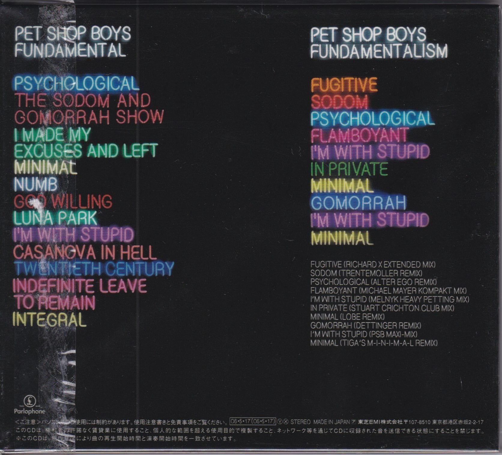 Pet Shop Boys ‎– Fundamental     (Pre-owned)