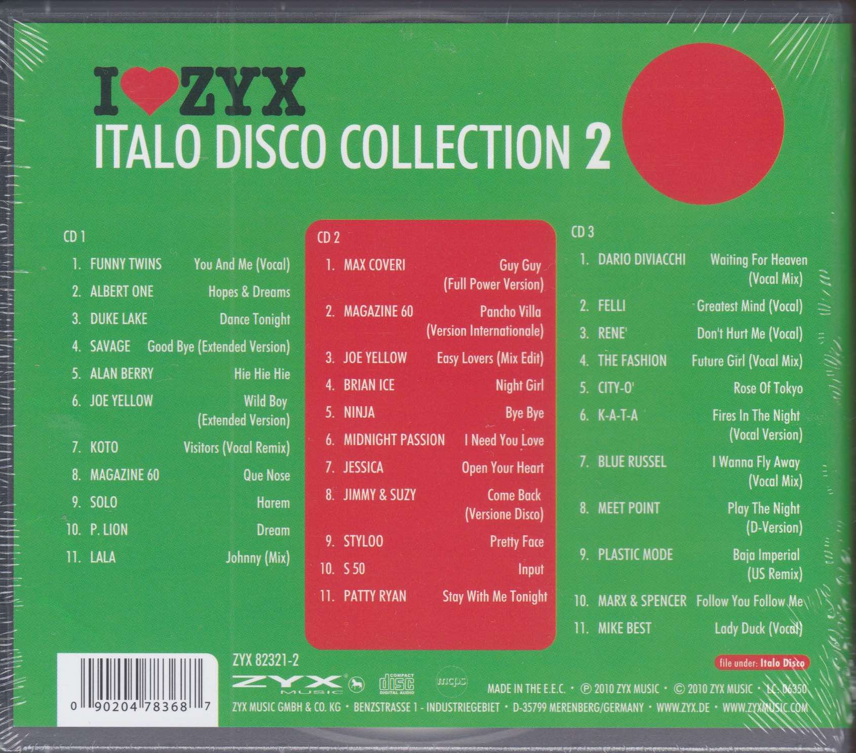 Various Artists – I Love ZYX Italo Disco Collection 2