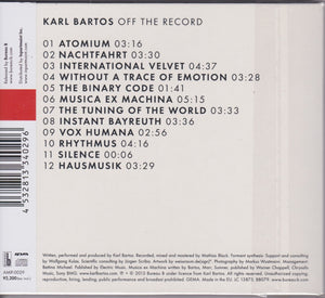 Karl Bartos ‎– Off The Record